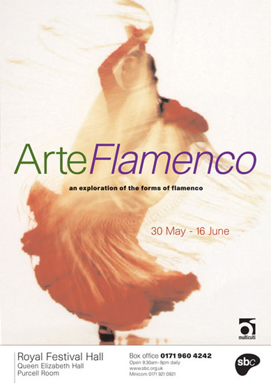 Festival of Flamenco Dancing Royal Festival Hall 1998 by John Pasche Photography by Tim Simmons