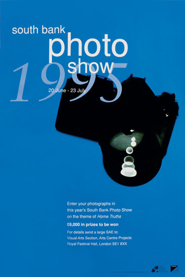 Poster for a Photography Exhibition in the Royal Festival Hall 1995 by John Pasche Photography by Phil Jude